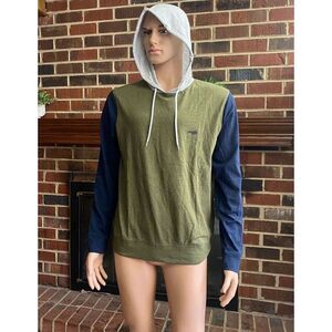 Perry Ellis America Men's  Fleece Hoodie Green Size M Sweater Cotton Confort New